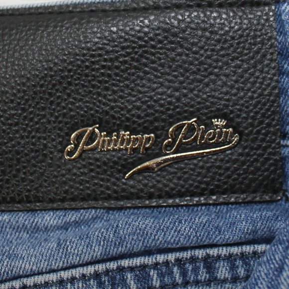 Philipp Plein Jeans blue mid-rise skinny men made in Italy Size 30 - Picture 10 of 15